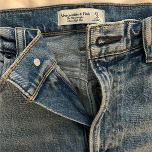 Abercrombie & Fitch Women's Blue Straight Leg Jeans